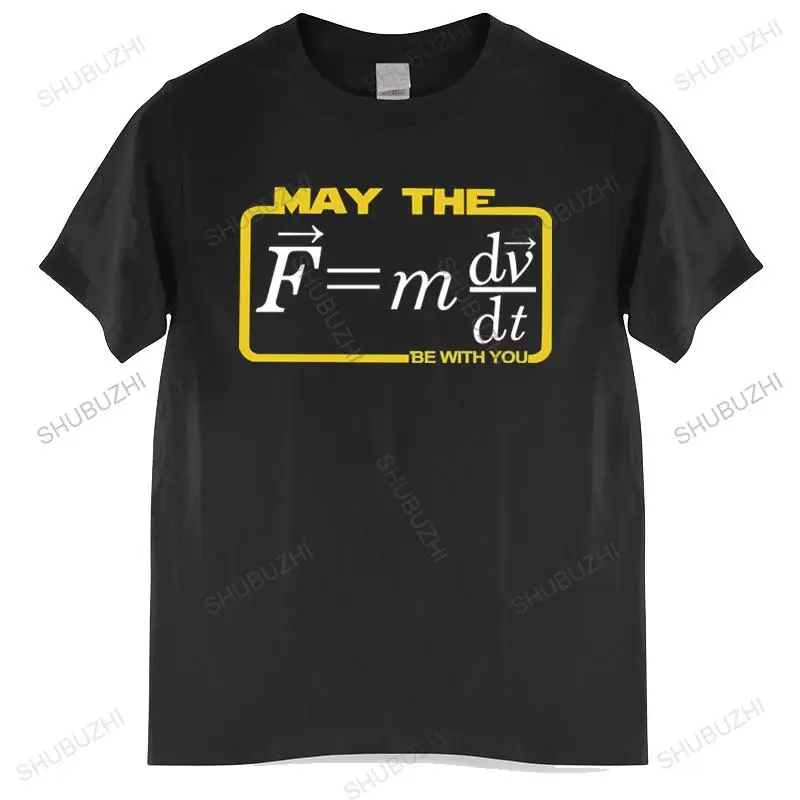 

Футболка мужская свободного покроя с надписью May The (F = mdv/dt)
