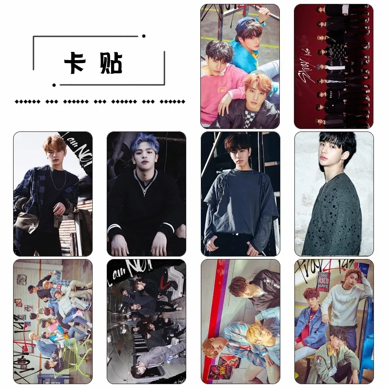

KPOP New Boys Group Stray Kids New Album Crystal Sticker Sticker Bus Card ID Card Student Card Sticker Gifts HYUNJIN I.N Felix