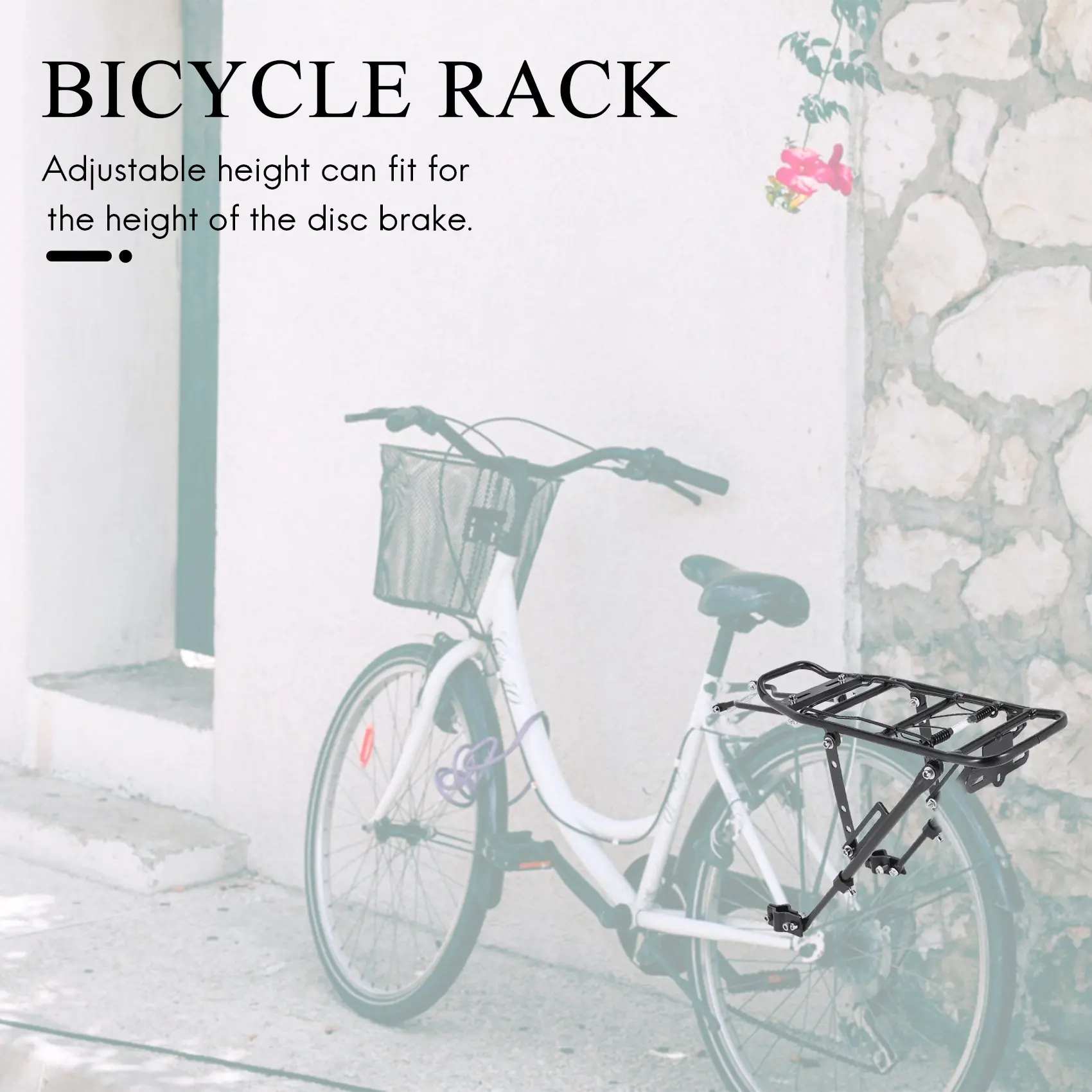 

Bike Cargo Rack Disc Brake Aluminum Alloy Bicycle Rear Rack MTB Road Bike Foldable Bikes Pannier Carrier Luggage Shelf