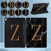 for apple ipad air 1 2air 3 10 5air 4air 5 10 9 initial name series tablet case flip stand pu leather smart cover case