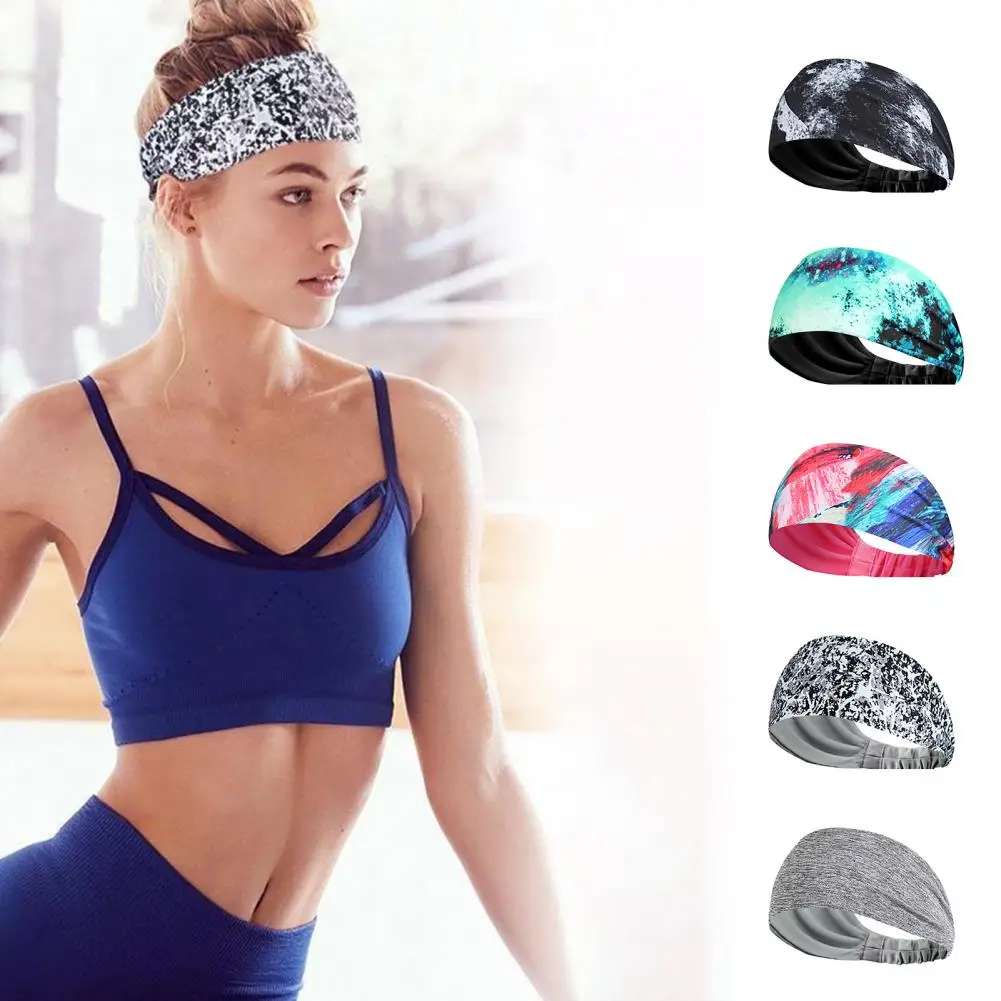 

Sweat Headband Non-Slip Texture Sweat Absorption High Elasticity Moisture Wicking Elastic Band Men Women Workout Sweatband