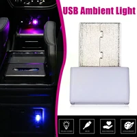 mini led car light usb atmosphere lights colorful car portable lighting accessories emergency car lamp light ambient decora y9n3