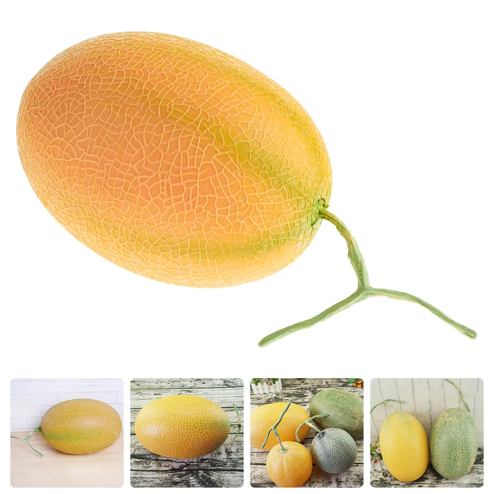 

Tablescape Decor Foams Artificial Fruit Simulated Adornment Melon Shooting Props Cantaloupe Fake Model