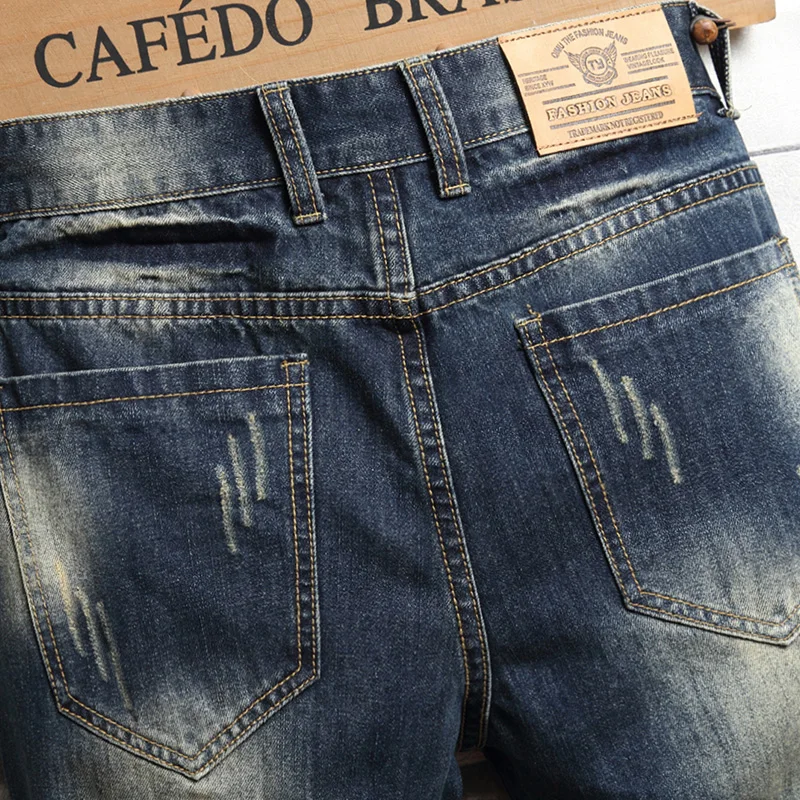Men's Ripped Short Jeans 2022 Summer 