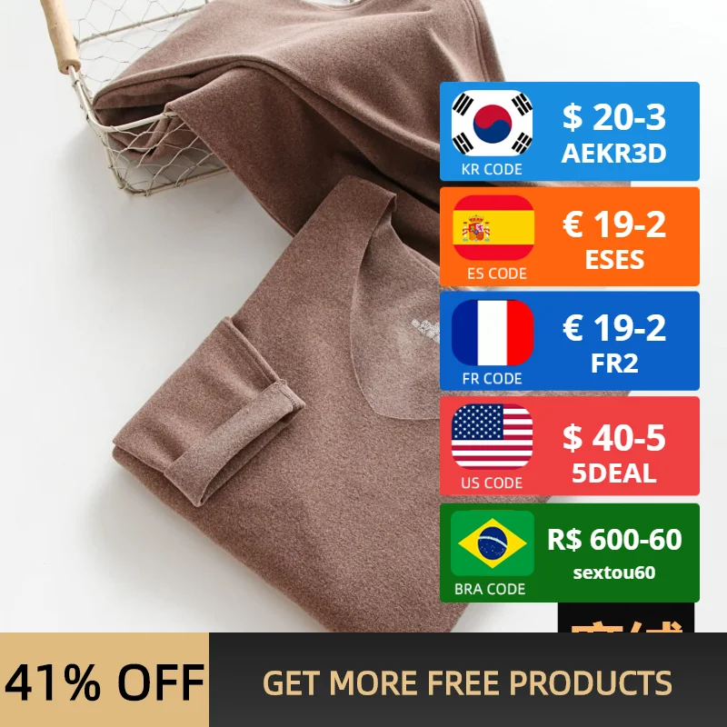 2022 New Thermal Underwear for Men Long Johns Winter Women Thermo Shirt+pants Set Warm Thick Fleece Size L-4XL