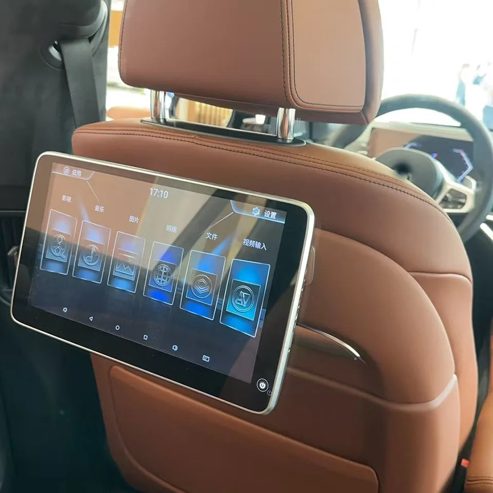 Фото Экран телевизора BacK для BMW X5 G05 X6 G06 X7 G07 Система развлечений на заднем сиденье Подголовник Android с автомобильной подушкой Монитор Plug & Play №4