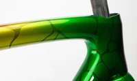 newest style color road bike carbon frameset disc ud glossy yellow green color sl framework shinny carbon fiber taiwan frameset