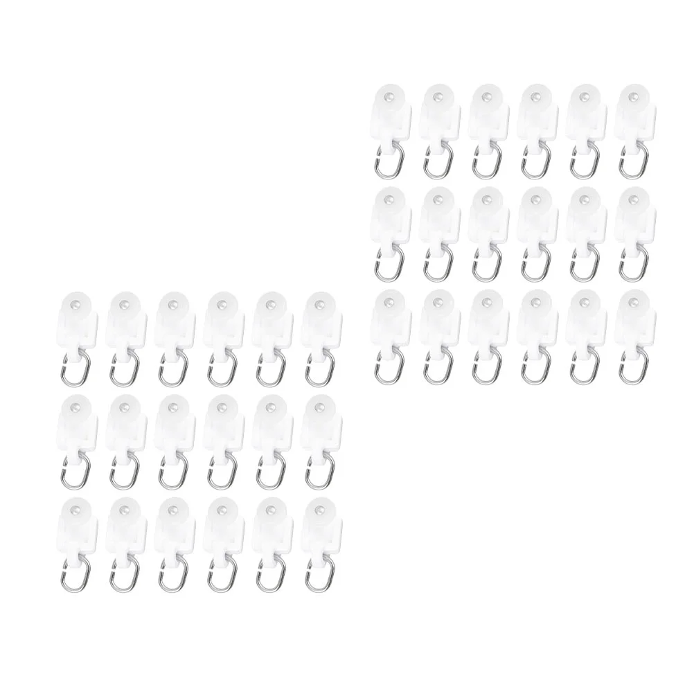 

Curtain Track Pulley Rollers Roller Carrier Rail Rod Supply Ceiling Drapery Hooks Hook Slidevertical Blinds Glider Wheelslides