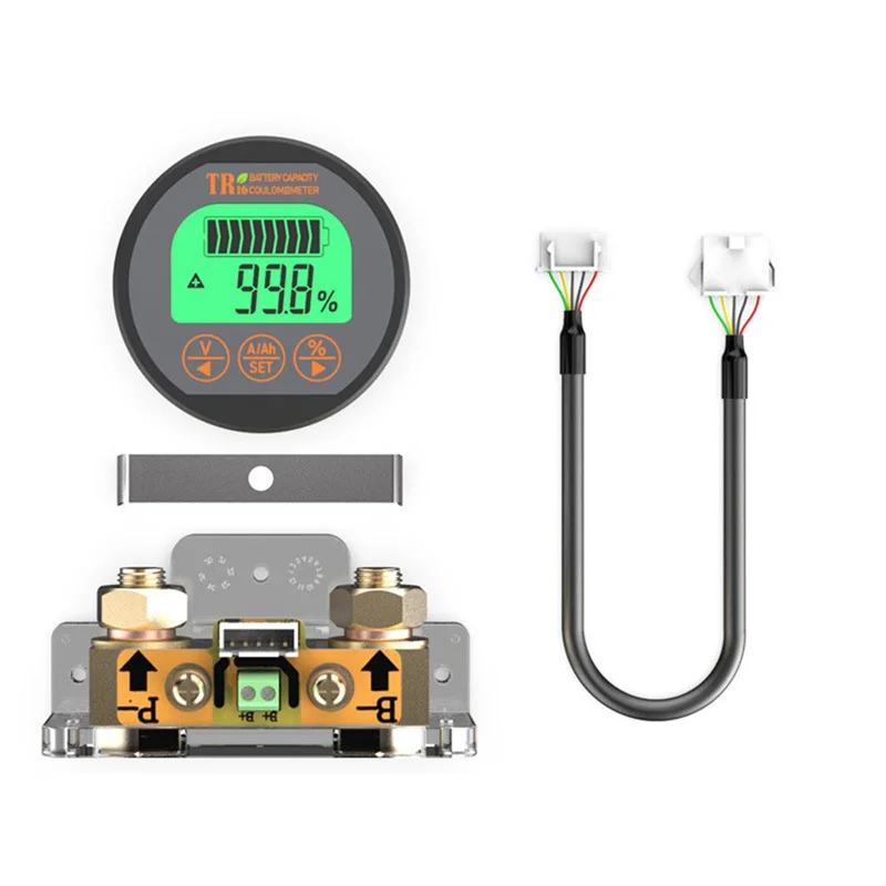 

TR16 DC 8-120V Battery Tester 350A Battery Capacity Tester Digital Waterproof Ammeter Voltmeter with Memory Function