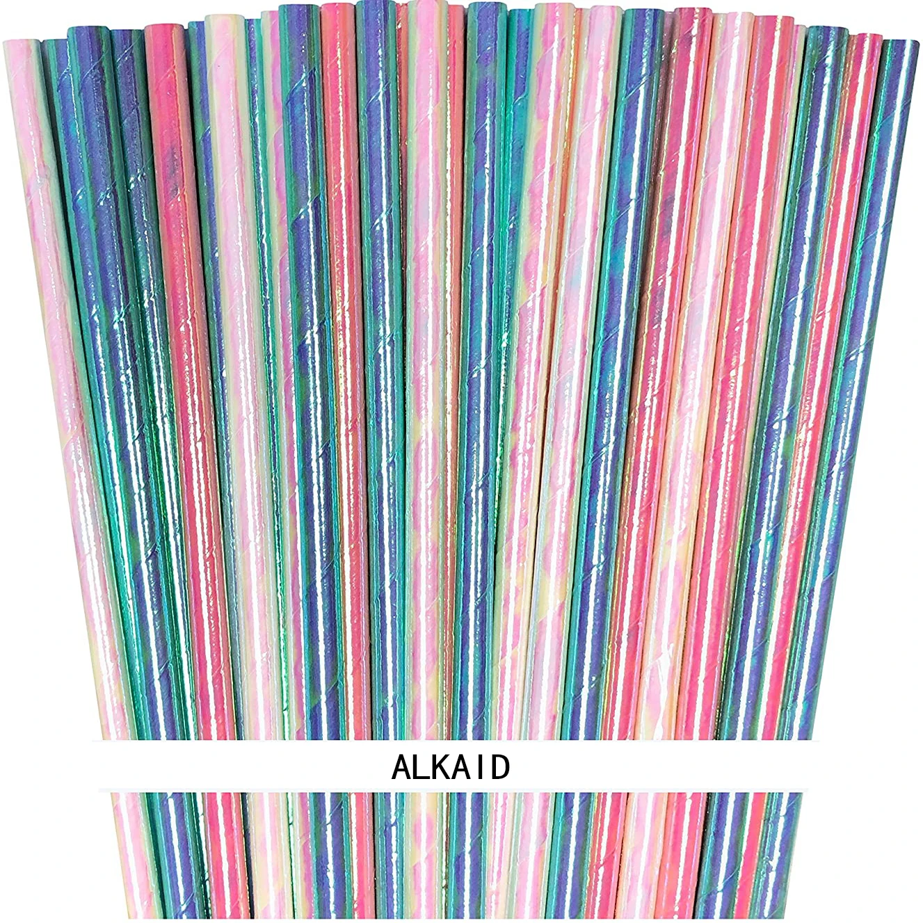 Переливающиеся одноразовые питьвечерние вые коктейльные соломинки для дня