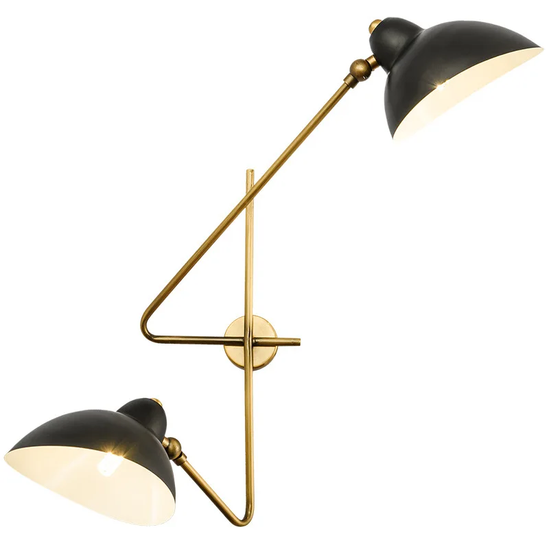 

Nordic Designer Industrial Wall Lamp Modern Adjustable Lampshade Iron Art Living Room Decoration Stairs Bedroom Bedroom Bedside