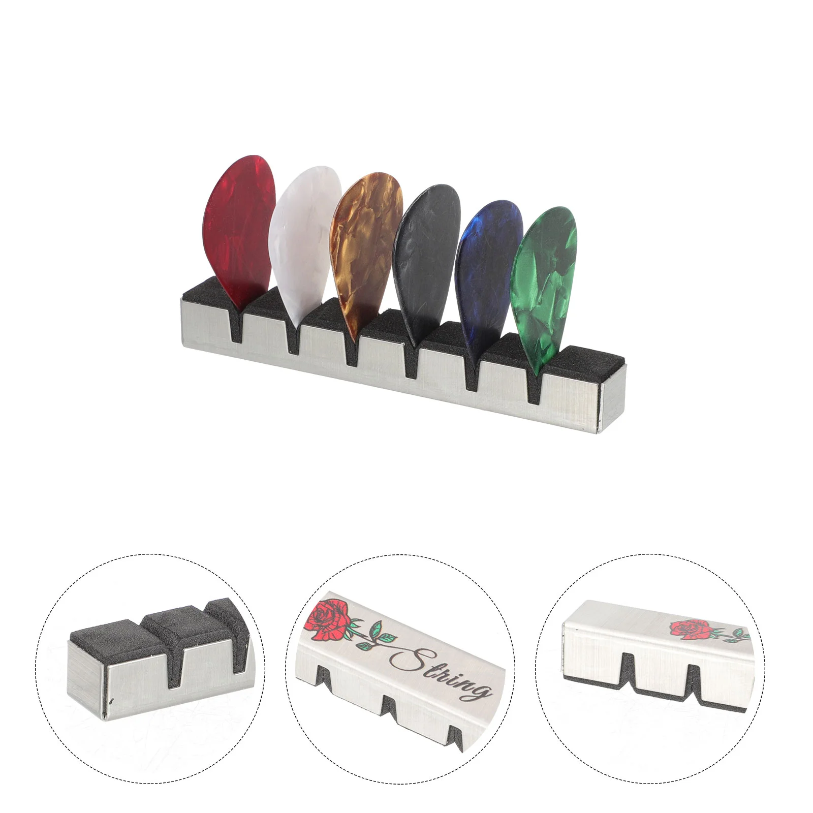 

Guitar Picks Bass Acoustic Saddle Electric Silencer Mute Ukulele Accessories Musical String Parts Tools Finger Classical Kit