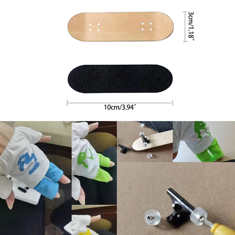 

Wooden Finger Skateboard DIY Kits Finger Toy Board Finger Sport Desk Toy for Boys Girls Finger Playset Fun Birthday Gift QX2D