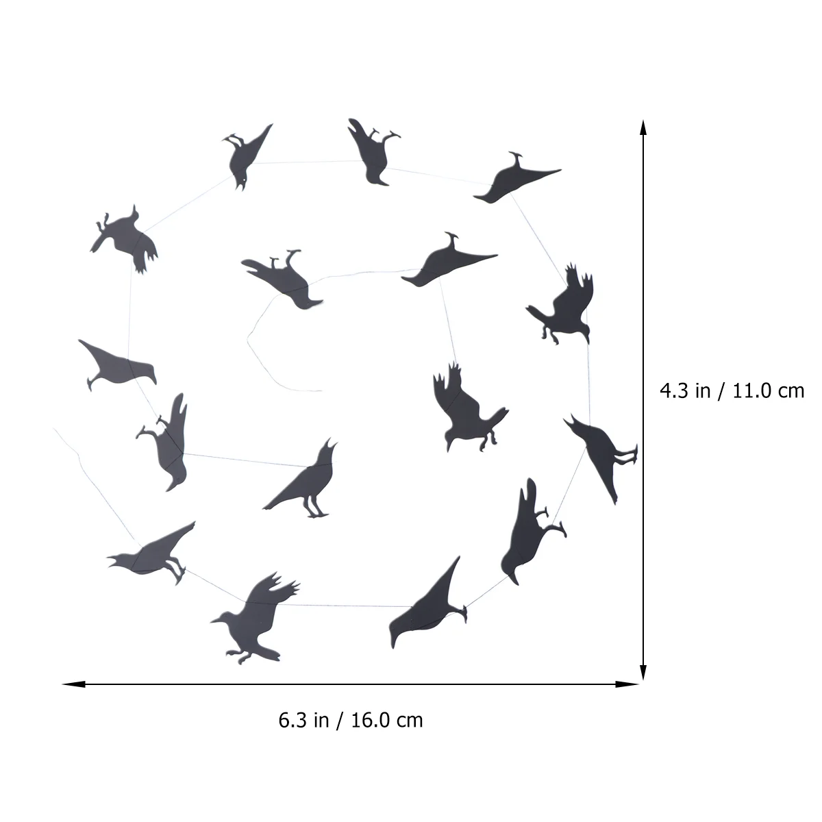 Halloween-themed Supplies Garland Decorations Paper Banner Creative Unique Crows Garlands Office