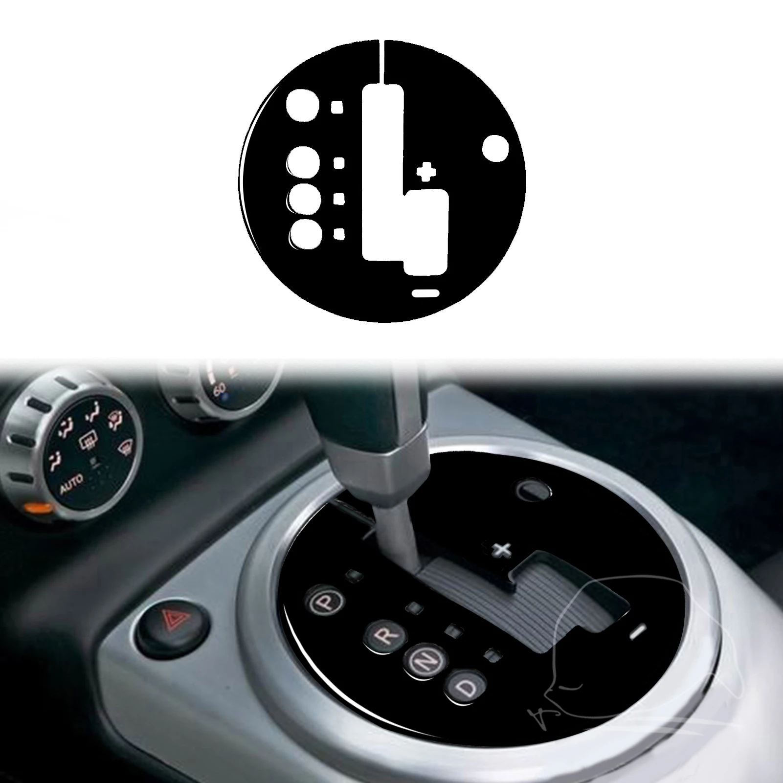 

for Nissan 350Z 2003 2004 2005 2006 2007 2008 2009 Gear Shift Panel Decoration Trim Sticker Cover Car Accessories ABS