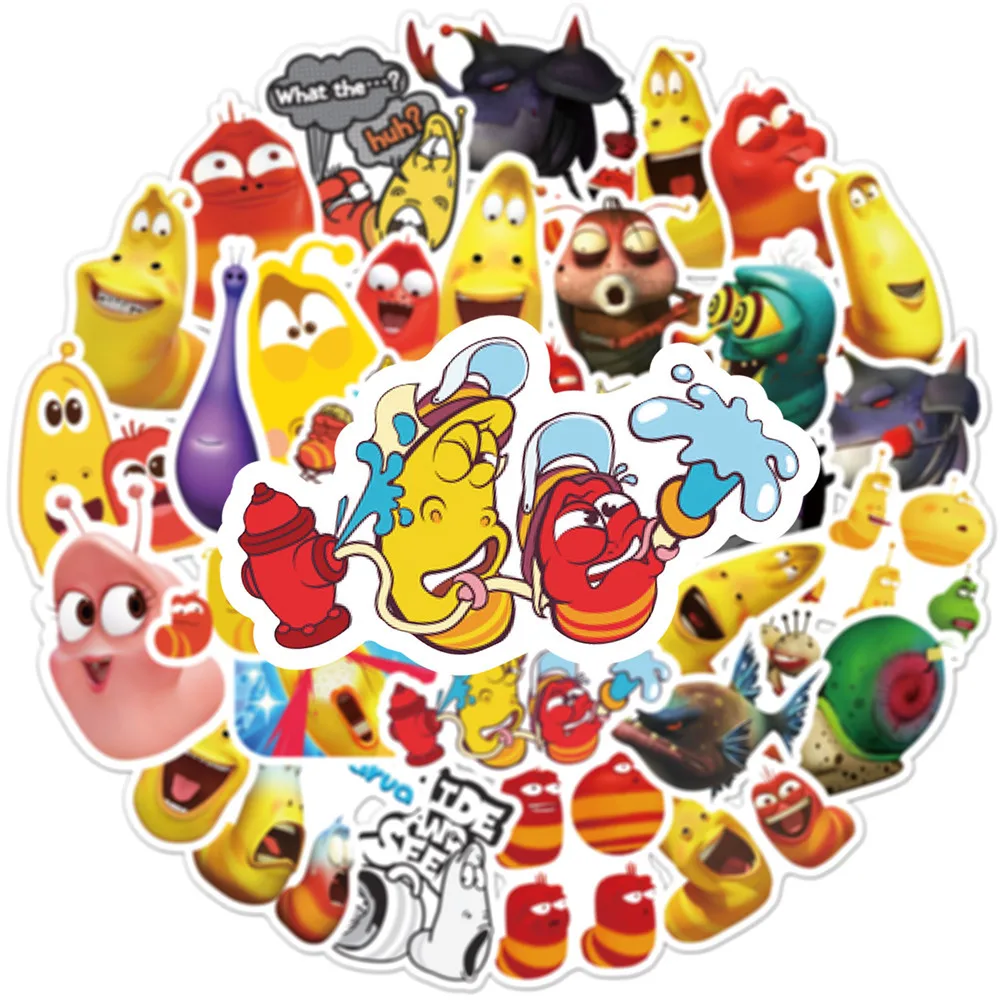 50 ярких веселых наклеек в виде жука вороны багажа ноутбука скутера водяной