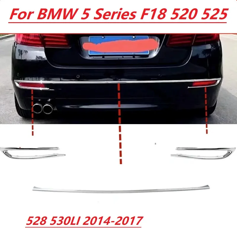 

Rear bumper trim strip For BMW 5 Series F18 520 525 528 530LI 2014-2017