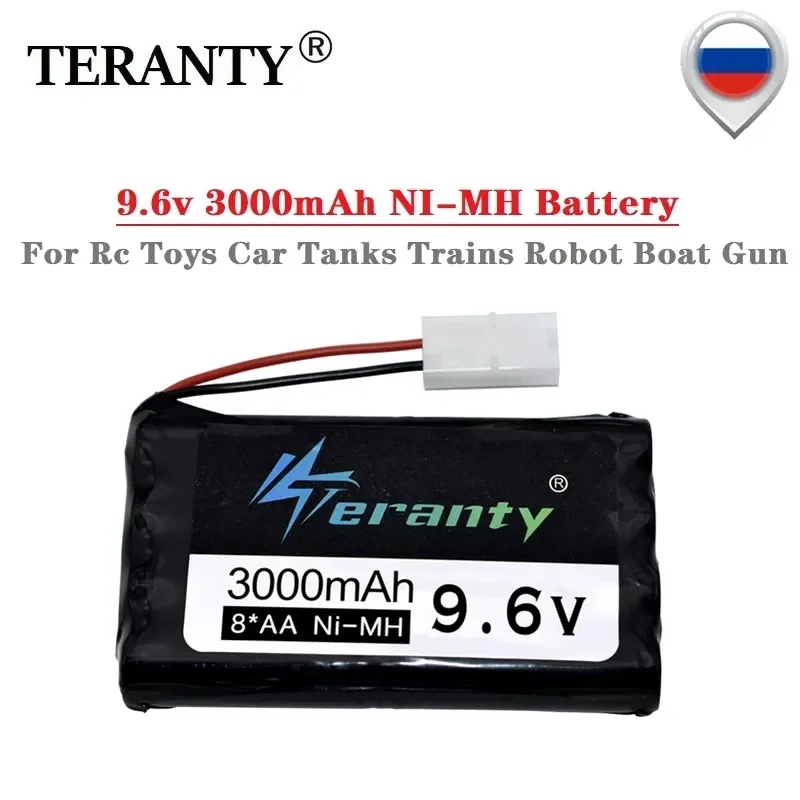 

NEW2023 9.6v 3000mah NiMH Battery For Rc toys Car Tanks Trains Robot RC Boat Gun Ni-MH AA upgrade 2400mah 9.6v Rechargeable Batt