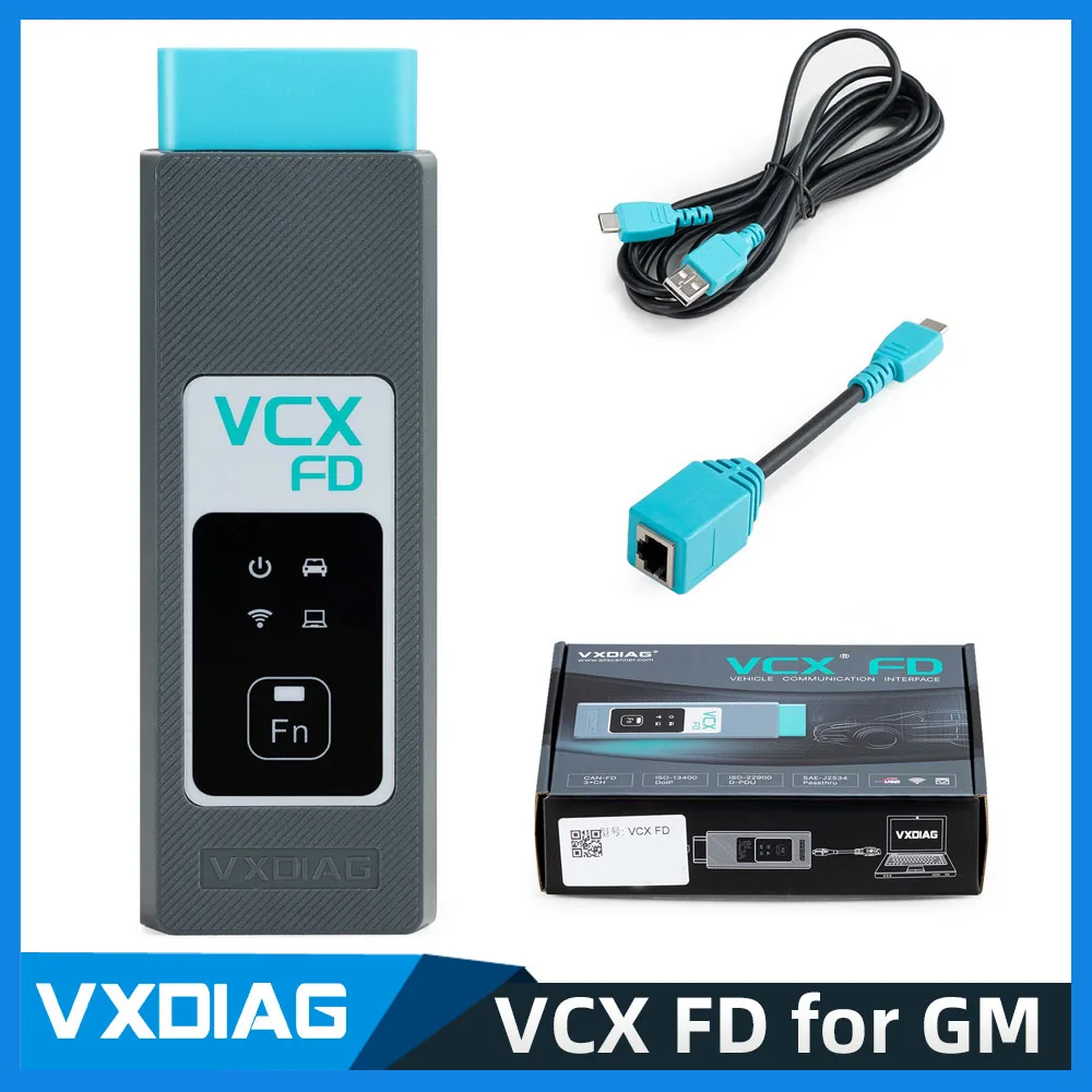 VXDIAG VCX FD OBD2 диагностический инструмент для GM автомобиля поддержка WIFI и CAN