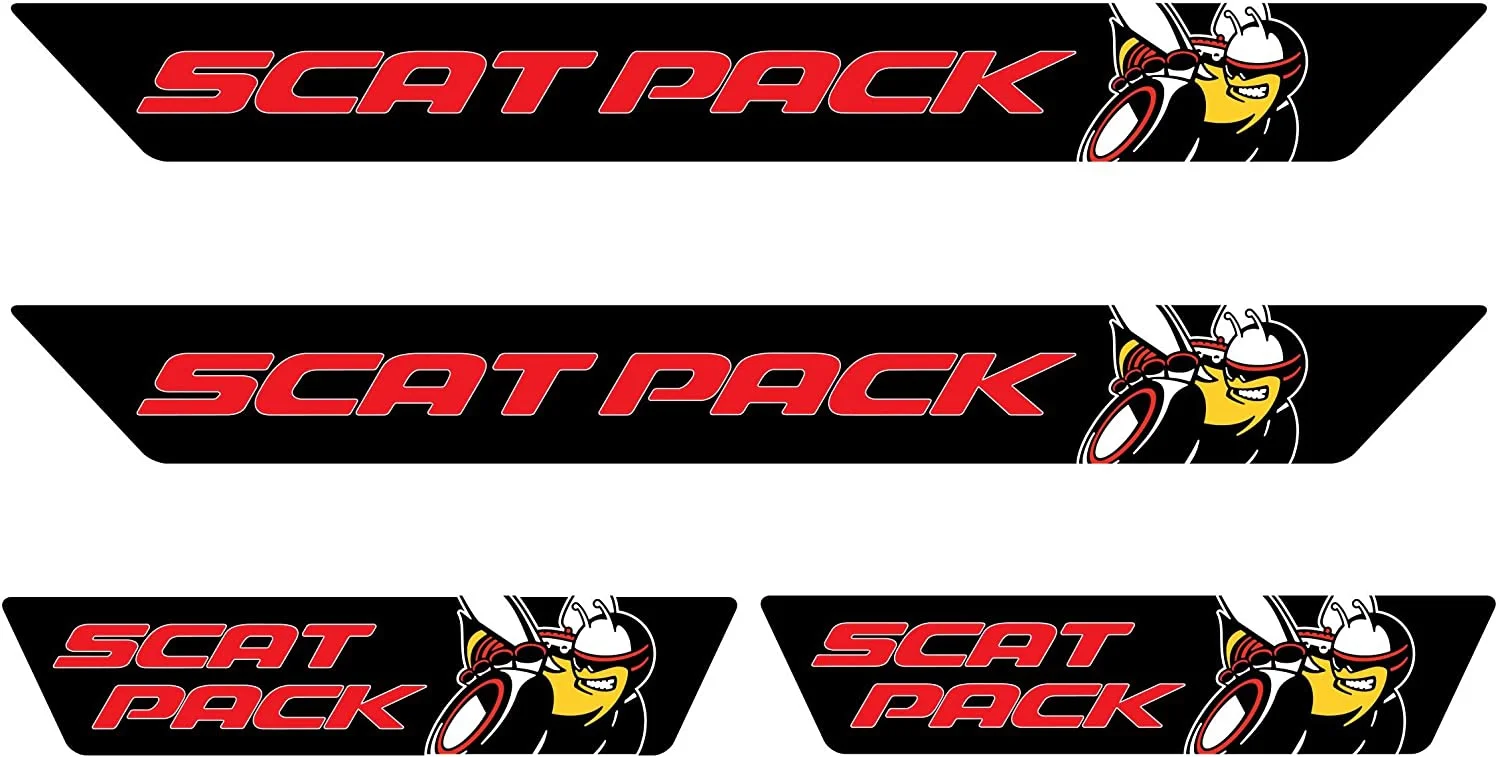 

For x4 Dodge Charger/Challenger Scat Pack Door Guard Sills (Dodge Charger)