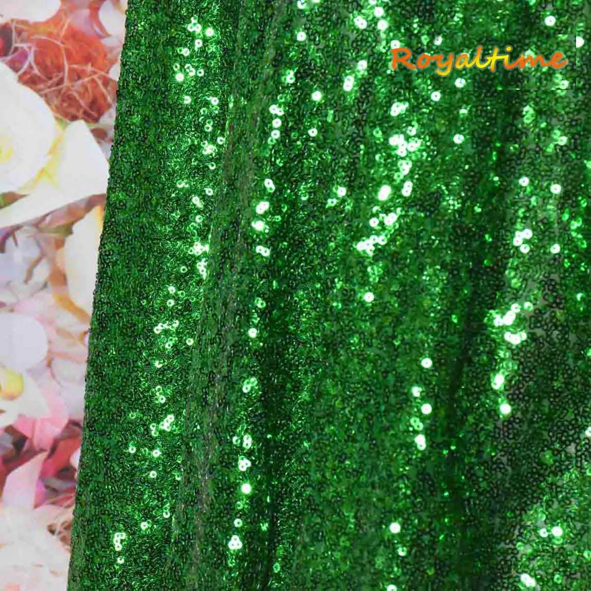 Кружевная ткань Royaltime блестящая неоновая двусторонняя стрейчевая с вышивкой для