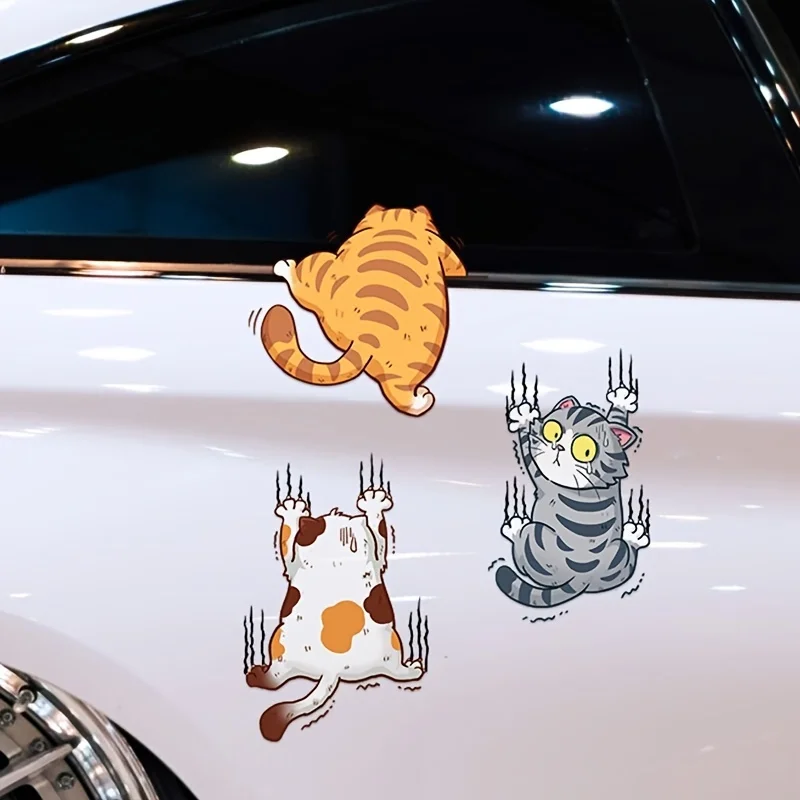 

Car Stickers Cool and Interesting Pet Cat Stickers Car Body Stickers Cute Cat Cartoon Stickers Car Stickers Car Accessories