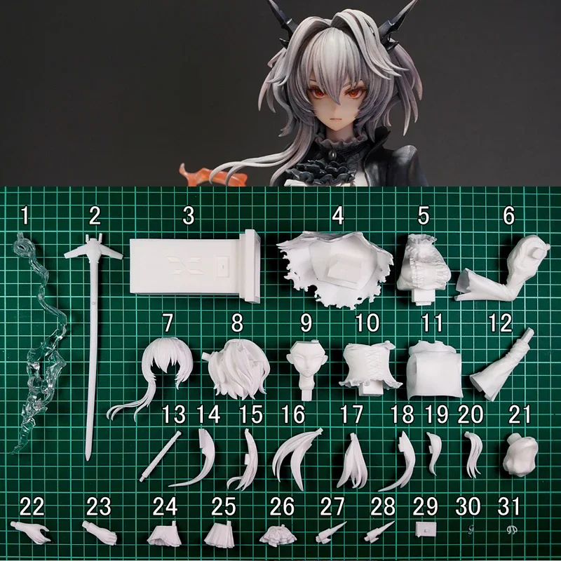Фото (в наличии) 1/5 Talulah Ar월 Бюст Arknights Неокрашенный Несобранный Смола Белый Модель Комплект Diy Gk Рисунок W_4929 №2