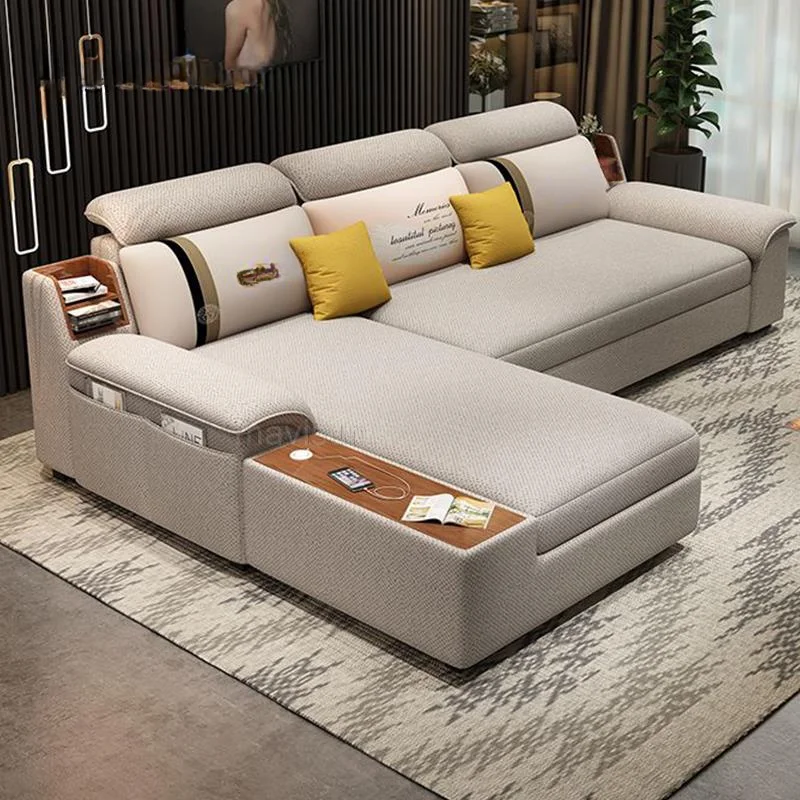 

All The Modern Large Sofa Bed For Bedroom Light Luxury Villa Upholstered Sectional Fabric Sofa Couch In High Quality Furniture