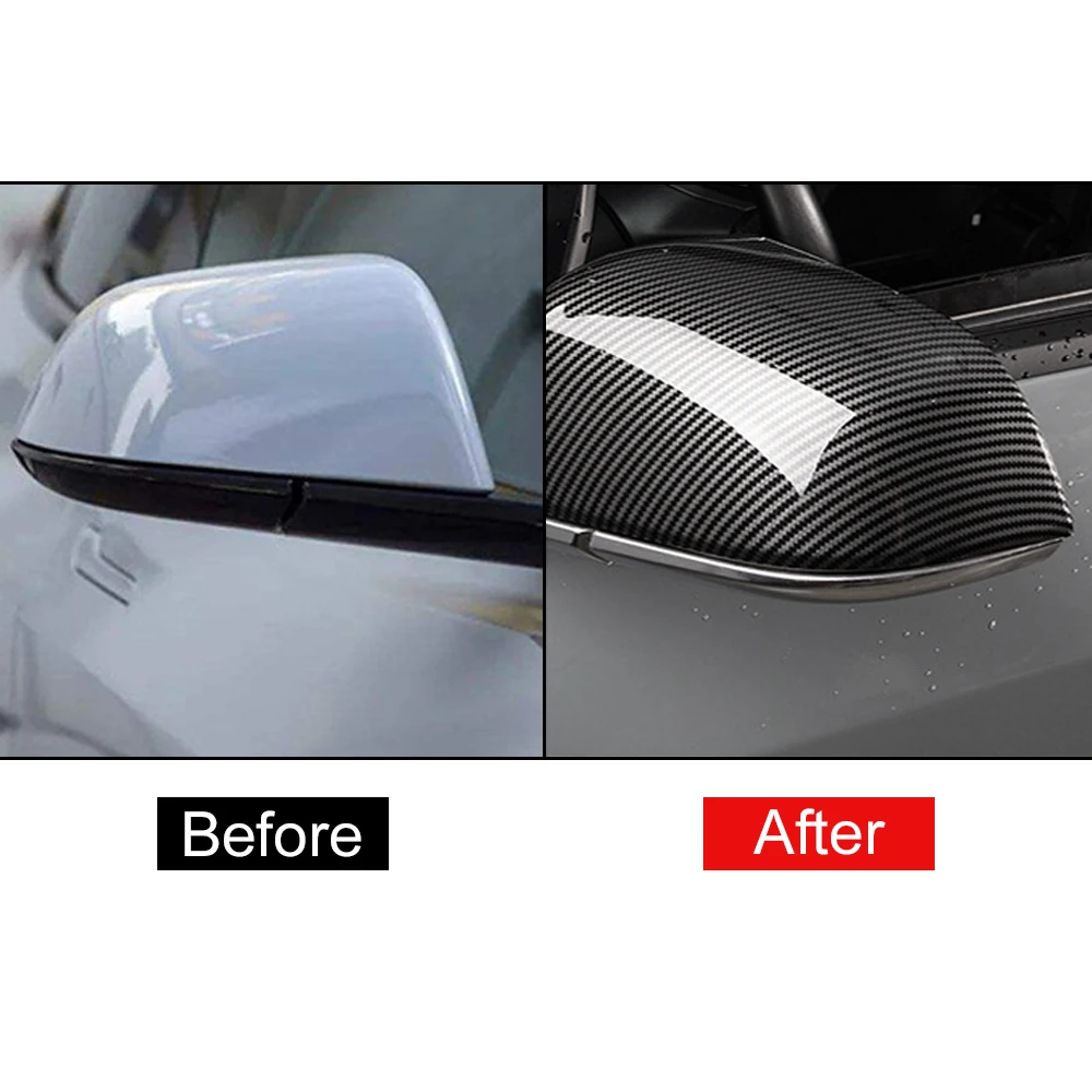2 шт. крышка для зеркала заднего вида из углеродного волокна