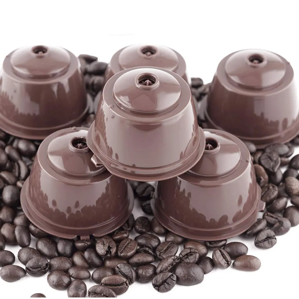 

Reusable Coffee Capsule Filter Cup for Nescafe Dolce Gusto Refillable Caps Spoon Brush Filter Baskets Pod Soft Taste Sweet