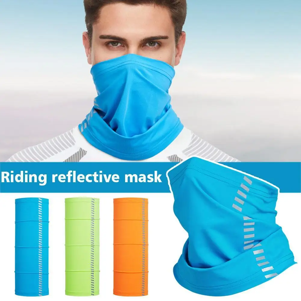 

Cycling Bandana Mask Sun Protection Scarves Headband Neck Gaiter Reflective Outdoor Sports Fishing Hiking Headwear For Women Men
