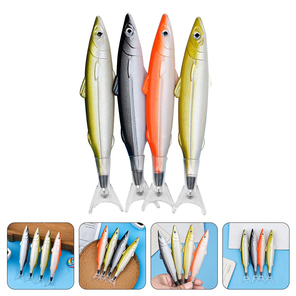 

Pen Pens Fish Ballpoint Novelty Writing Gel Kids Party For Signature Funny Ink Fishing School Student Stationery Animal Adults