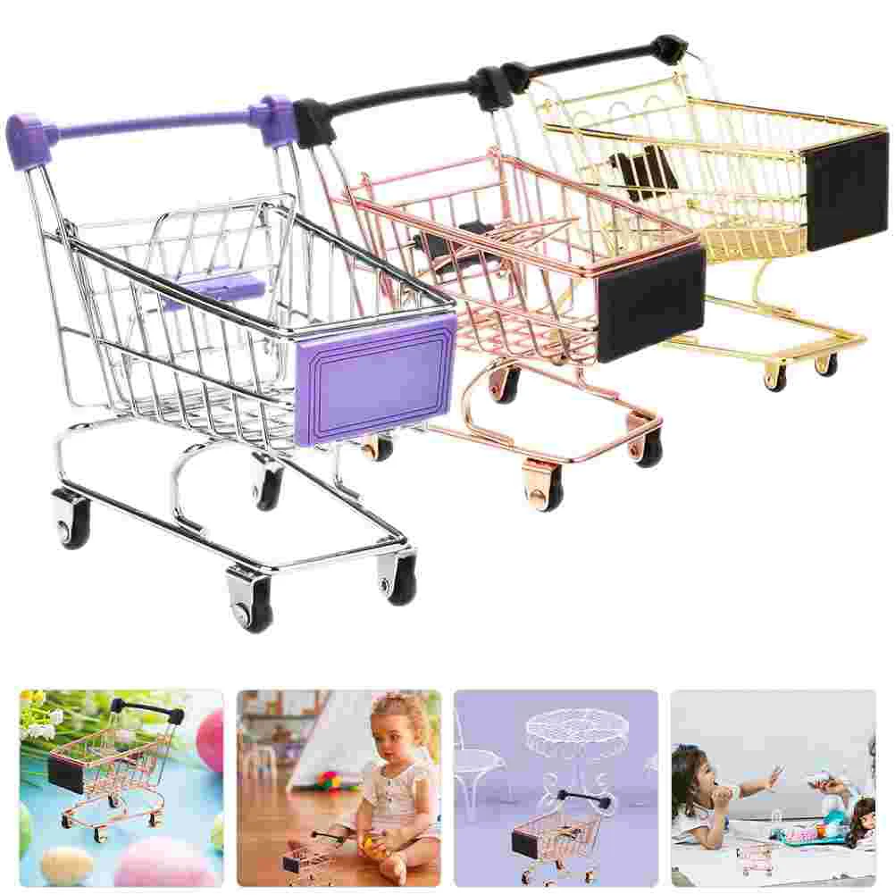 

Mini Shopping Cart Toddler 1 Year Old Grocery Toys Toddlers 1-3 Makeup Sponge Holder Kids Carts Groceries