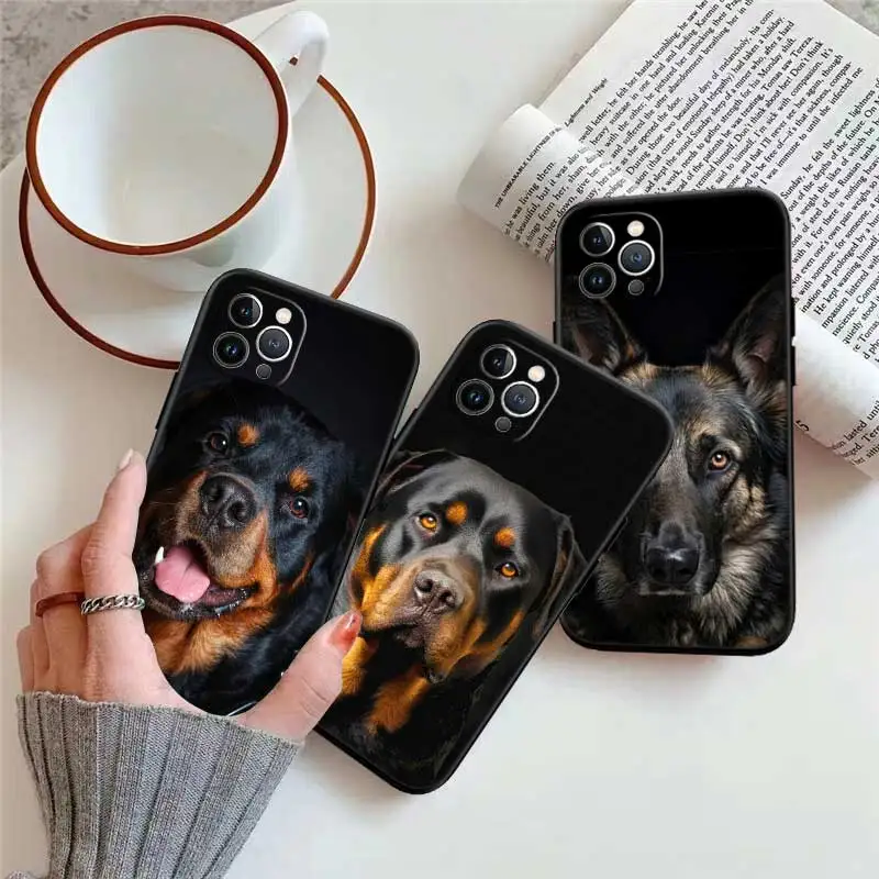 Фото Чехол FD33 с изображением ротвейлера и добермана для Samsung A11 A12 A13 A15 A52S A53 A55 A56 A70 A71 A72 A73 F06 F16 F56 S10 Plus S10e №5