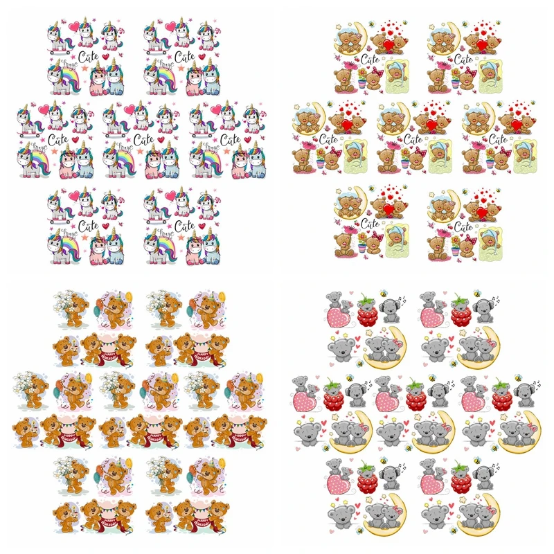 

10 шт., термоклейкие нашивки с аппликацией для одежды