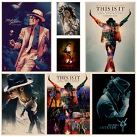 musicians and singers michael jackson diy poster wall art retro posters for home home decor