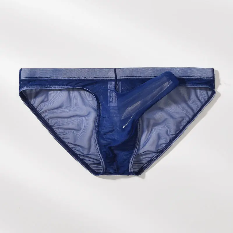 3Pcs Solid Mesh Men's Panties Soft Separate Scrotum Pouch Underpants Man Plus Size Boxers Soft Briefs Mens Sexy Underwear Shorts