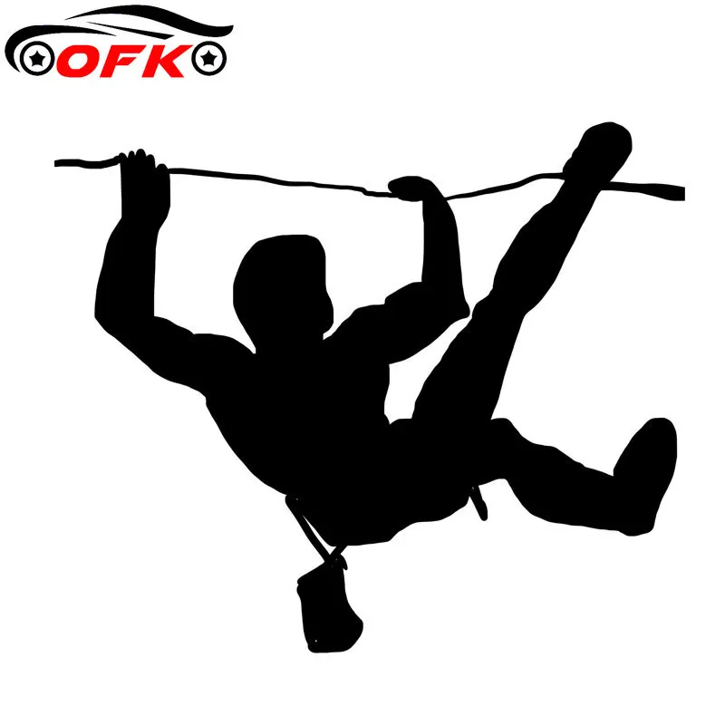 

Cool A Man Climbing Wire Car Sticker Window Decoration Decal Accessories 17.2CM*14.4CM