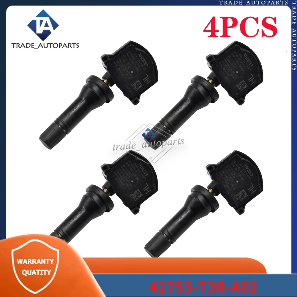 

Fits For 2019 Acura ILX Tire Pressure Sensor 4Pcs 42753-T3R-A02 42753T3RA02 TPMS AIR PRESSURE MONITORING SYSTEM SENSOR