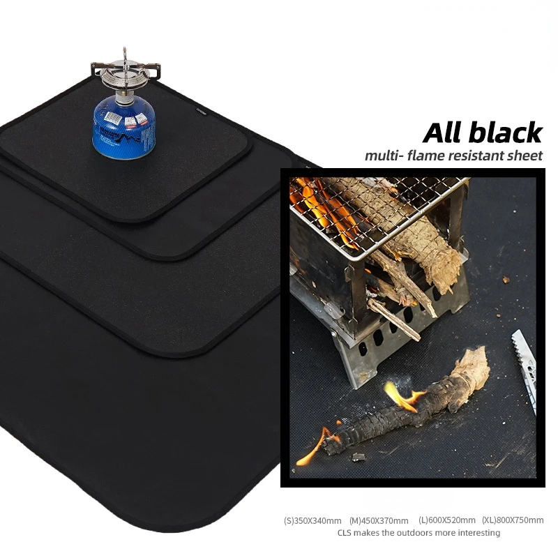 

Large Size Barbecue fire filter hot pad picnic blanket outdoor wild cash fire silicone rubber fixture insulation