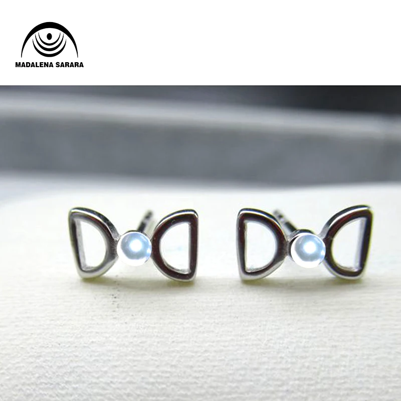 Женские серьги из серебра 925 пробы с пресноводным жемчугом 7-8 мм