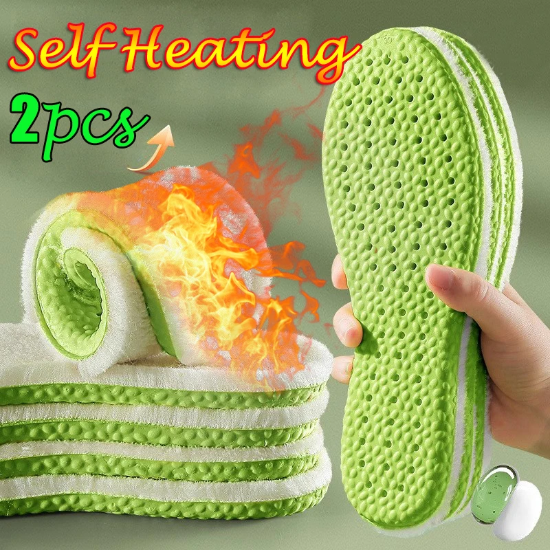 

Self Heated Thermal Insoles Warm Plush Arch Support Soft Feet Insoles for Men Women Winter Sports Shoes Self-heating Shoe Pads