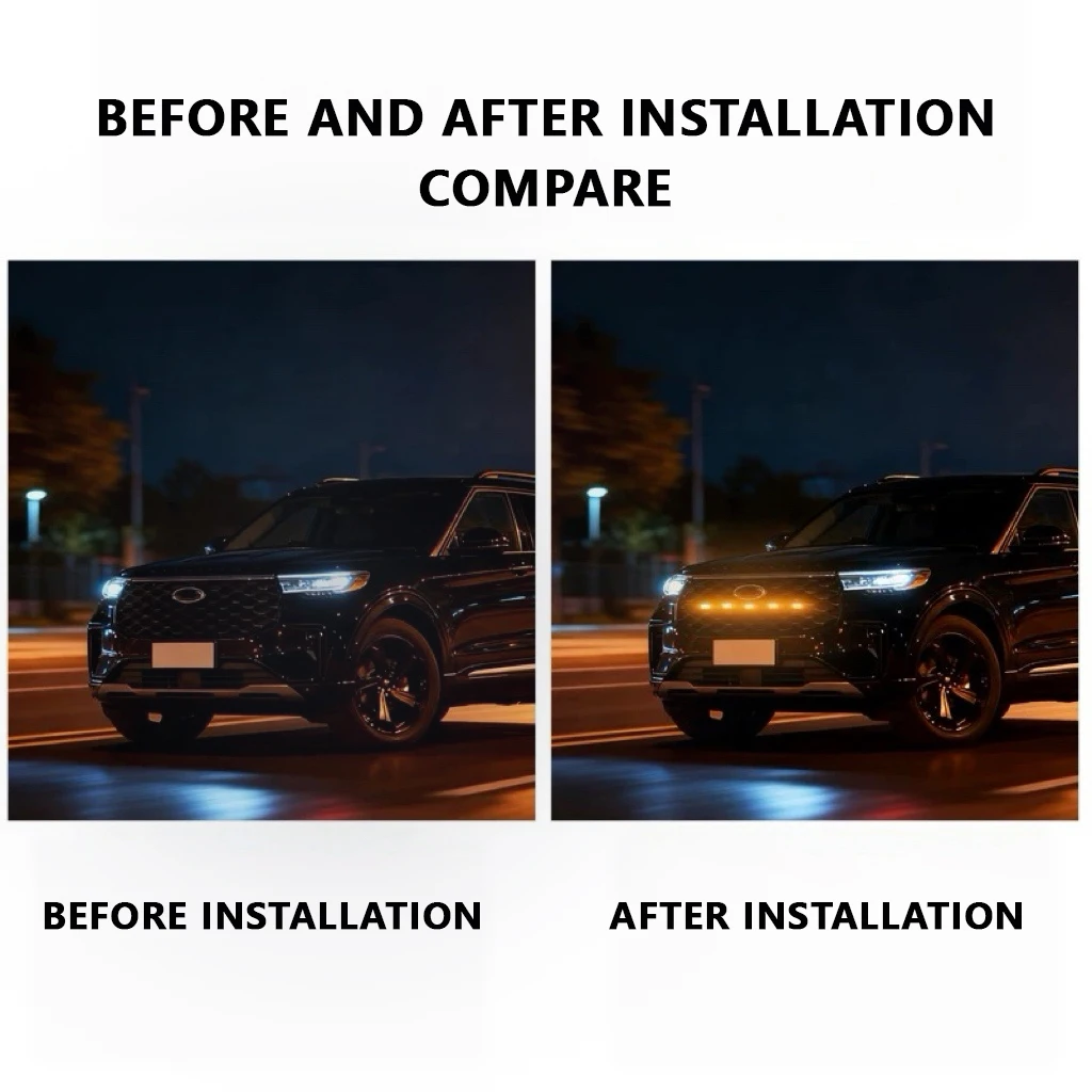 Фото Светодиодные фары для Isuzu D-Max, светодиодная подсветка передней решетки, сигнальная лампа безопасности, жгут проводов, автомобильные аксессуары, светодиодные сигнальные лампы №5