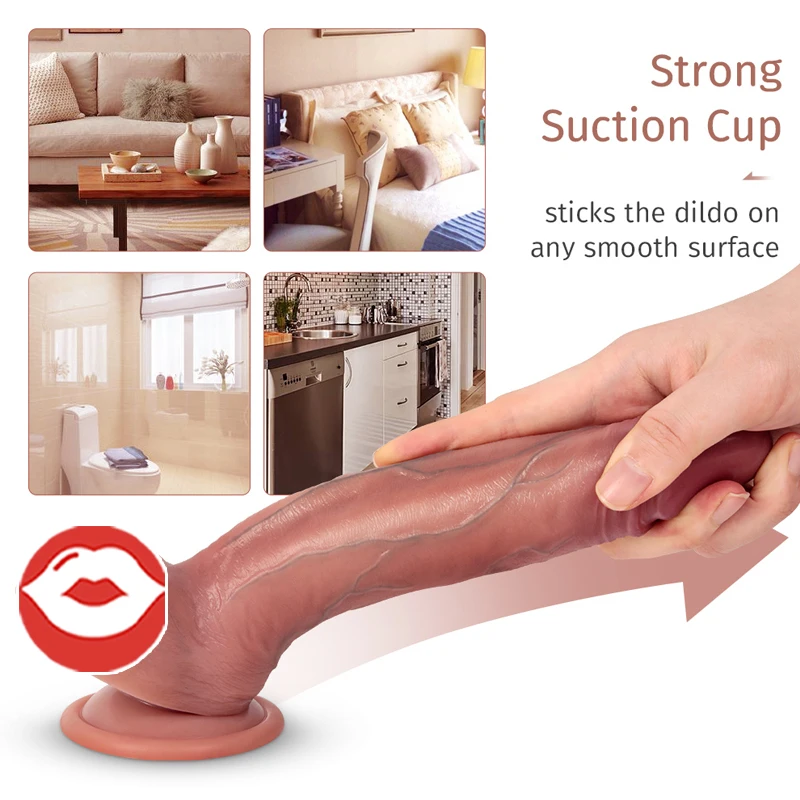 Soft Realistic Huge Penis Cheap Small Anal Dildo Silicone Suction Cup Sex Toys Men Women Gay Strapon Cock |