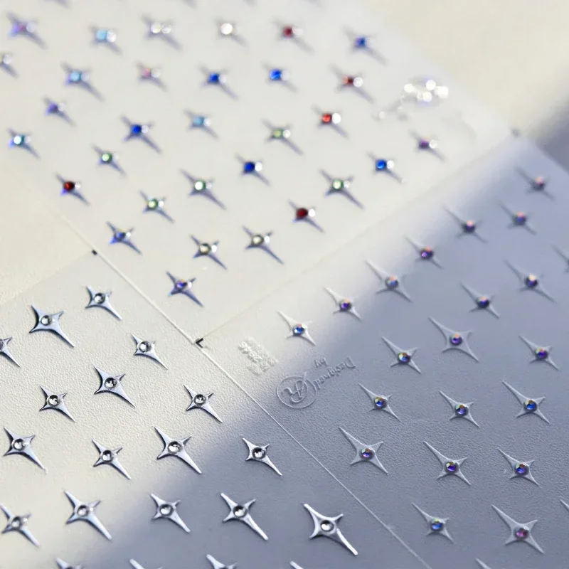 Минималистичная Лазерная Звезда в стиле панк Бронзирующая Золотая Серебряная