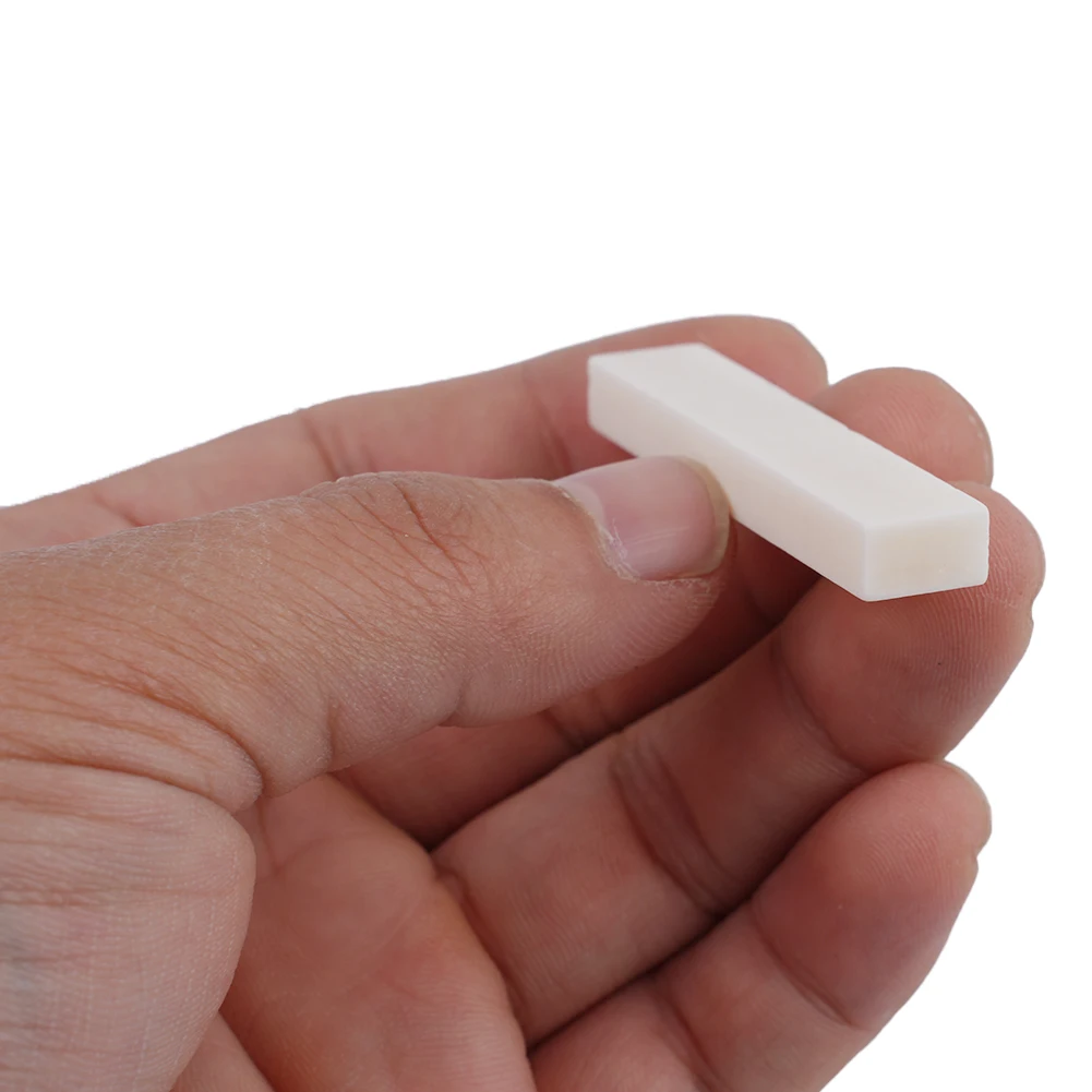 

1pcs Blank Guitar Nut For Guitar For Luthier Saddle Bridge Quality Replace Replacement Universal Blank Bone Nut