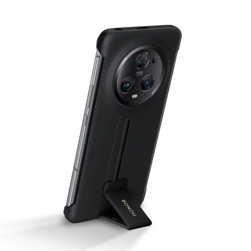 Honor Magic 5 Pro Case With Holder Anti-scratch Leather Case for Honor Magic 5 Pro Shockproof PU Case for Honor Magic5 Pro