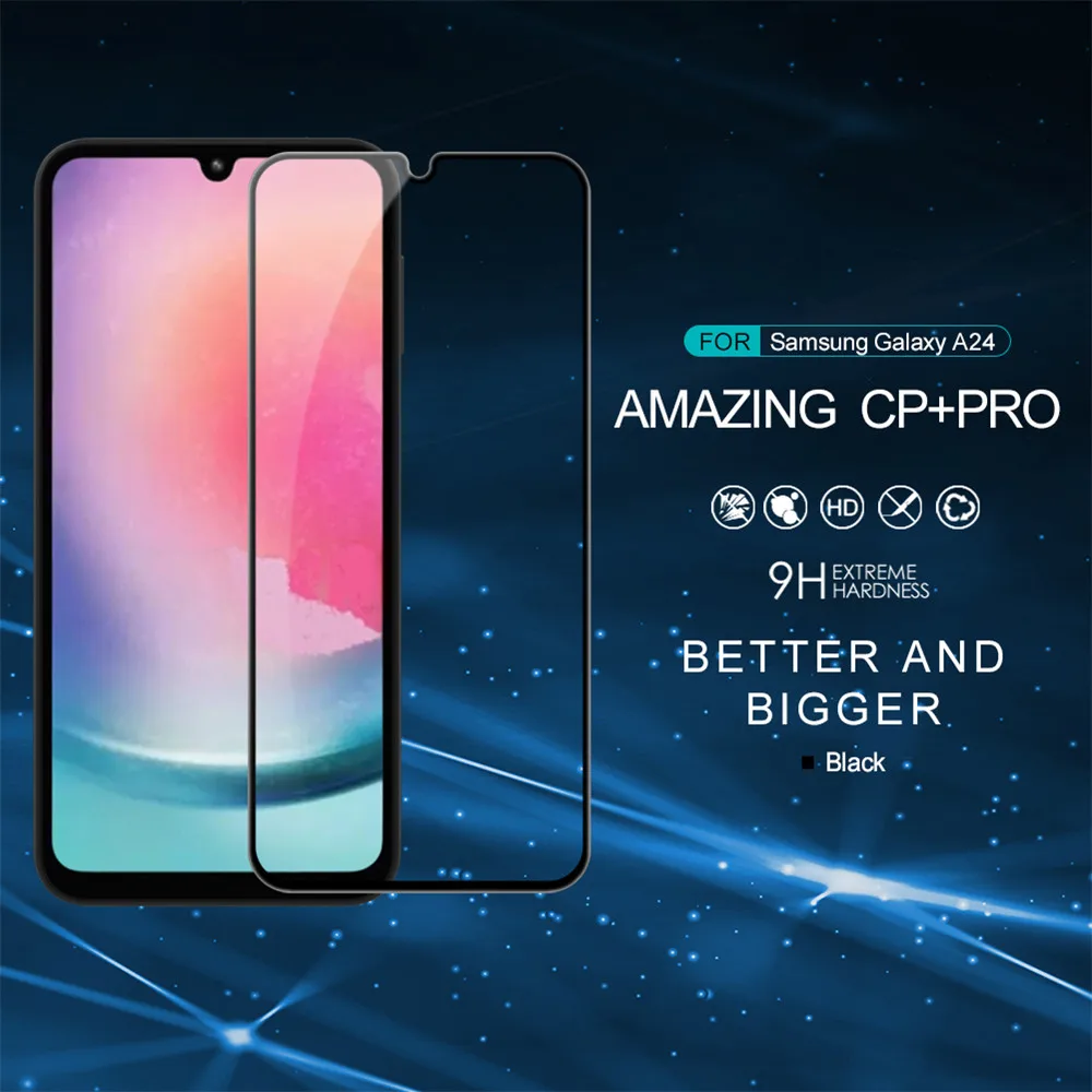 

Nillkin Tempered Glass For Samsung Galaxy A24 4G Full Covered CP+PRO Screen Protector 0.3mm