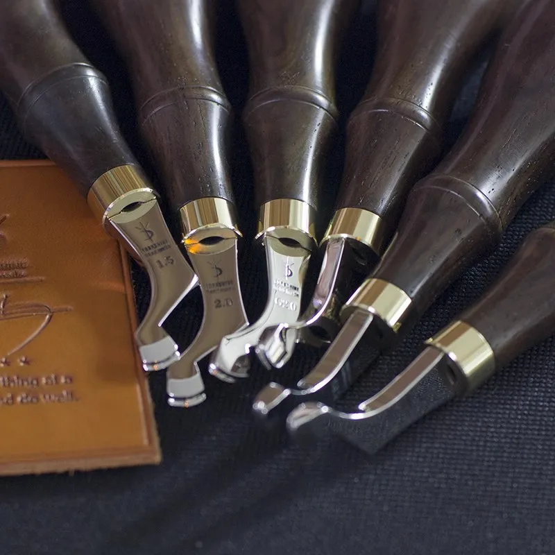 YORKSHINE профессиональная кожаная Плойка для обработки кромок с мелким пазом из