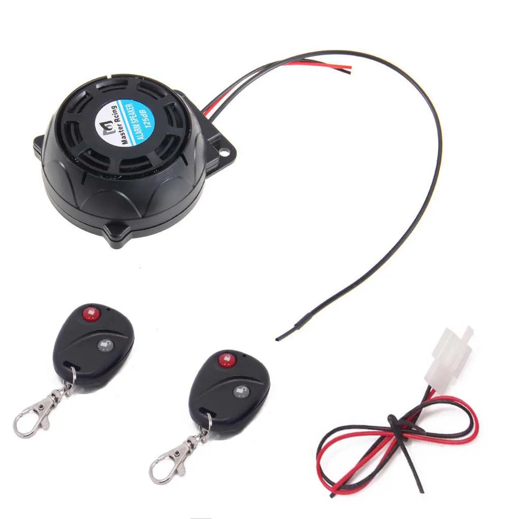 

Waterproof Motorcycle Motorbike 120-125dB 12V Anti Theft Security Alarm System and Remote Control Noiseproof